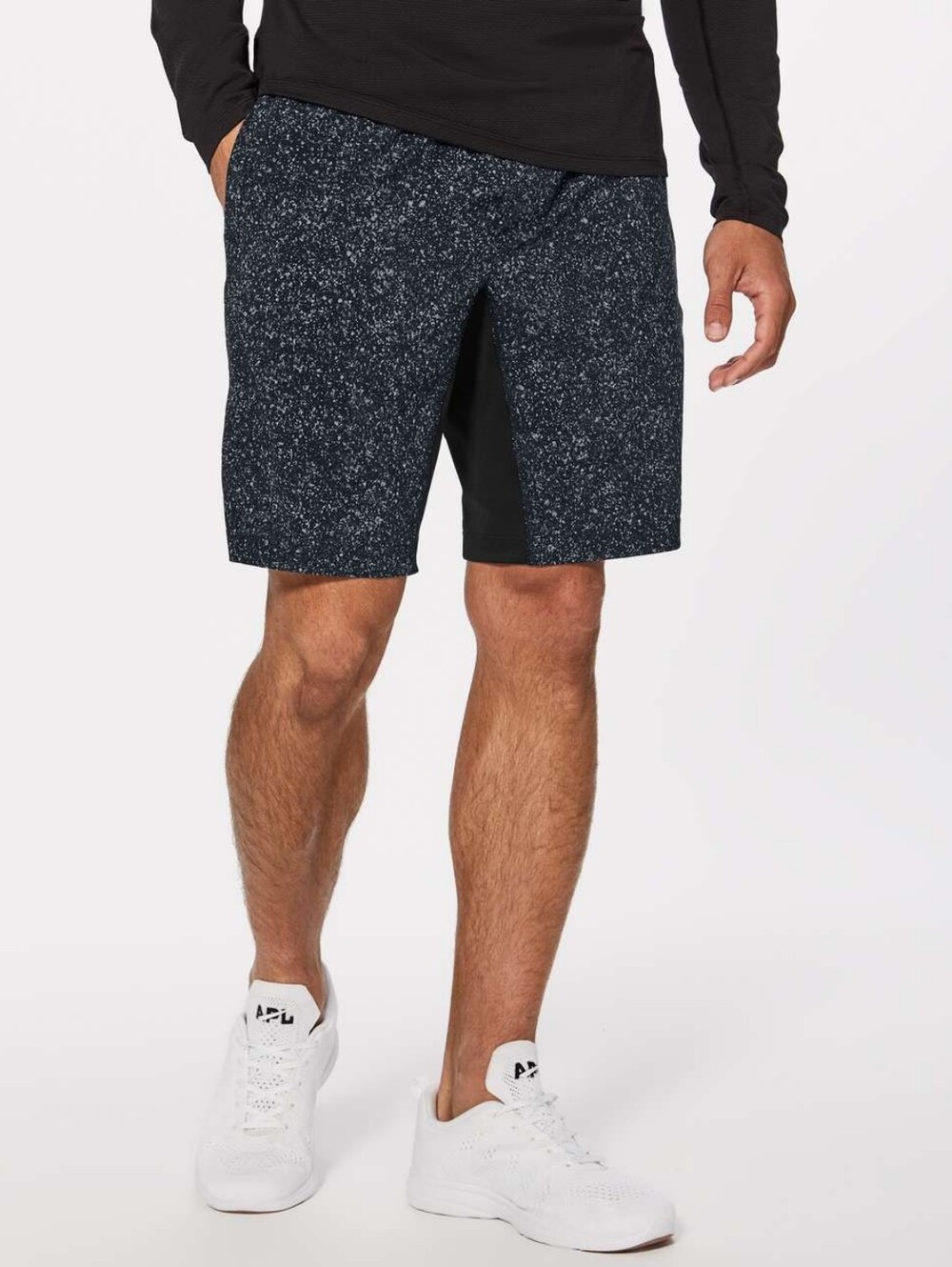 Lululemon T.H.E. Short *Linerless Inked Light Cast Black Mens L